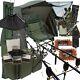 Carp Fishing Setup 3pc 12ft 2/3 Rods & Reels Bite Alarms Chair & Tackle Brolly