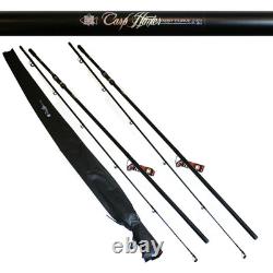Carp Hunter Fishing Kit 2 Rods 2 BTR/Free Spool Reels Pod, Alarms+Shelter/Bivvy