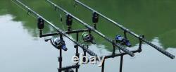 Carp Rod and Reel Combo, 3-section Carbon Rod- Reels with Line Hook Rigs