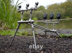 Carp Spirit Inox Rod Pod Complete 3/4 Rods Rod Support Pod ACS370094