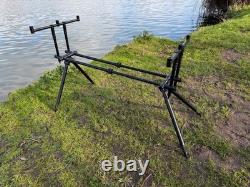 Carp fishing 3 rod pod black euro carp fishing universal aluminium lite weight