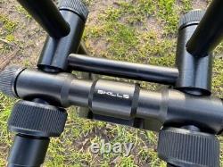 Carp fishing 3 rod pod black euro carp fishing universal aluminium lite weight