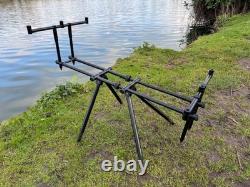 Carp fishing 3 rod pod black euro carp fishing universal aluminium lite weight