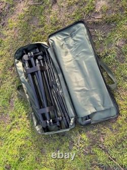 Carp fishing 3 rod pod black euro carp fishing universal aluminium lite weight