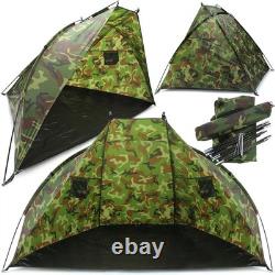 Carp fishing Set Up 2 Rods Reels Alarms Bedchair 42 Net Bait Bivvy & Tackle