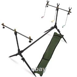 Carp fishing Set Up 2 Rods Reels Alarms Bedchair 42 Net Bait Bivvy & Tackle