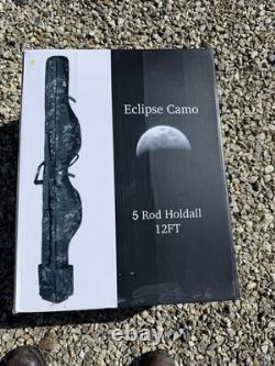 CarpLife Eclipse Camo 12ft 5 Rod Holdall Carp Fishing Outdoors Luggage