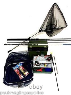 Coarse Float Fishing Kit Set 12 ft Rod, Reel, Box Tackle Rigs Pole