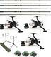 Complete Carp Kit/set 3 12ft Rods, 3 Reels/rod Pod 3 Bite Alarms Tackle