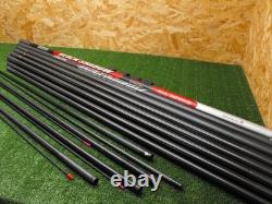 Daiwa black shadow 14 m allround pole package 4 top kits vgc FISHING SET UP