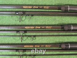Daiwa powermesh carp 12 ft 2 1/2 lb tc 3 peice travel carp rods x 3 pmc 2212t