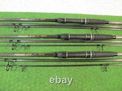 Daiwa powermesh carp 12 ft 2 1/2 lb tc 3 peice travel carp rods x 3 pmc 2212t
