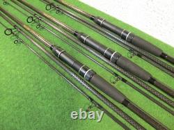 Daiwa powermesh carp 12 ft 2 1/2 lb tc 3 peice travel carp rods x 3 pmc 2212t