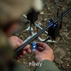 Delkim SmartLite Carp Fishing Hanger Bobbin 3 Rod Set Illuminated Smart Lite
