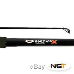 Deluxe Full Carp Fishing 2 Rod Set Reels Alarms Pod Mat Net Bag Tackle Luggage