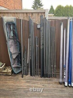 Drennan Acolyte 14.5 Mtr Carp Pole Plus Margin Pole. Daiwa Preston Maver Elastic