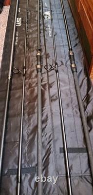 ESP Onyx 12ft 3.25lb Carp Fishing Rods X2 plus esp landing net handle