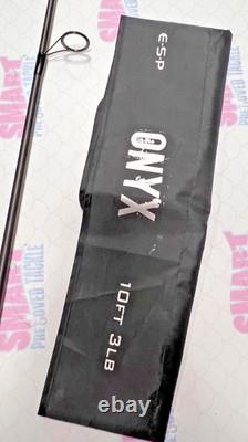 Esp onyx carp fishing rod ex shop display 10ft 3lb test with tags & bag