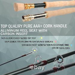 Fast Action Skyhigh Fly Fishing Rod IM12 Toray Carbon 10FT 7WT 4pcs Tip Flex 9.5