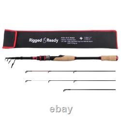 Fish Rig Max Telescopic Rod 210/240cm + 3 Tips 0-50g Spin B. CAST Unique