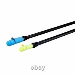 Fishing Pole Thriller 8.5m White Knuckle 2 Top Kits Elastic + 10 Rigs + Roller