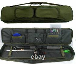 Fishing Set Kit Spinning Rod Reel Spinners Bait Box Tackle Travel Case Bag 7ft