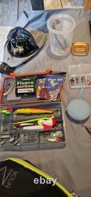 Fishing Tackle Job Lot. Rod, reels, terminal Tackle