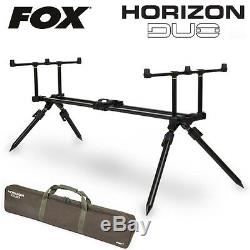 Fox Horizon Duo 3 Rod Pod Complete with Storage Case Carp Fishing