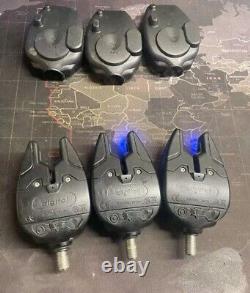 Fox Micron MX Bite Alarm 3 Rod Set USED CARP TACKLE Joblot Carp Fishing Alarms