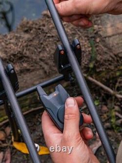 Fox Mini Micron X 3 Rod Set NEW Carp Fishing Bite Alarms Set of 3 + Receiver