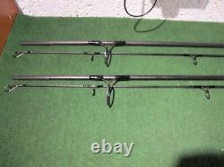 Freespirit e class gold 12 ft 3 1/4 lb tc x 2 carp rods 50mm but rings