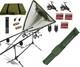 Full Carp Fishing Set Up Rods Reels Bite Alarms Net Mat Bait Hook Tackle 12 Ft