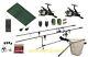 Full Carp Fishing Set Up Rods Reels Bite Alarms Net Mat Bait Tackle