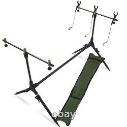 Full Carp fishing Set With 3x 3pc Rods & Reels Alarms Landing Net Mat Pod Tackle