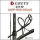 Greys Gt2-50 Carp Rods Multibuy Offer New Carp Fishing Rods