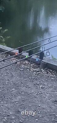 High End 3 rod carp fishing set up