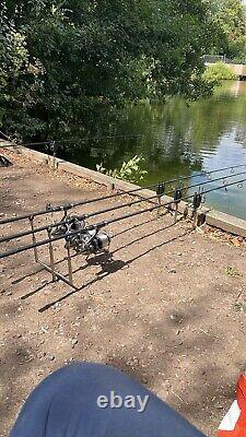 High End 3 rod carp fishing set up