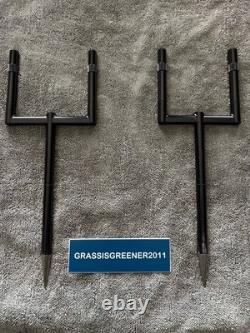 Korda Black Singlez 2-Rod Set Extension Spikes Carp Fishing Tackle