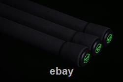 Korda Kaizen Green Carp Fishing Rods THREE 12ft 3lb, 3.5lb or 4lb + 5 Rod Holdall