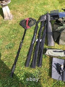 Large Carp Fishing Bundle Rods reels bags umbrella +Llandysul area