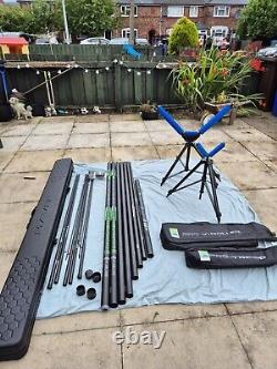 MAVER Definition XS 14.5m Carp Course Match Fishing Pole And Two Pro V Rollers