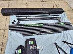 MAVER Definition XS 14.5m Carp Course Match Fishing Pole And Two Pro V Rollers