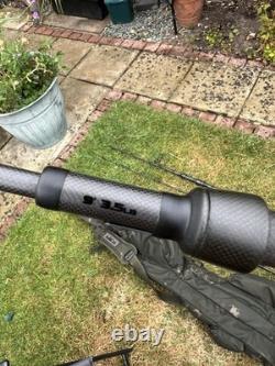 NASH black ops mk1 9ft 3.5lb Carbon Fibre Carp Rods 2pc Set of 2 with Rod Bag