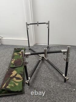 NBRICE Stainless Carbon Carp Fishing Rod Pod Great Condition