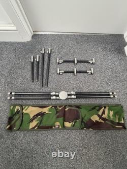 NBRICE Stainless Carbon Carp Fishing Rod Pod Great Condition