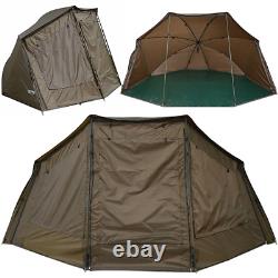 NGT XPR Brolly System Shelter System Carp Fishing Bivvy 60 With Storm Poles