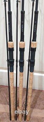 Nash Dwarf 9' 3lb Carp Rods X3 With Sonik Sk-tek 3 Rod Padded Rod Bag