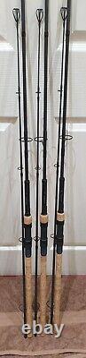 Nash Dwarf 9' 3lb Carp Rods X3 With Sonik Sk-tek 3 Rod Padded Rod Bag