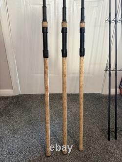 Nash Scope 10ft 3.5 Stepped Up Special Cork Handle Carp Rods X 3