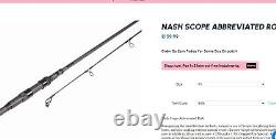 Nash Scope 9ft 3.5tc Abbreviated Carp Fishing Rod